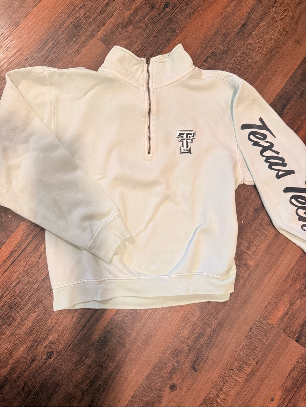 Pressbox Mint Green Zip-Up Sweatshirt